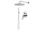 System душевой Vema Oten, скрытый, 2 выходы wody, верхний душ 20cm, хром