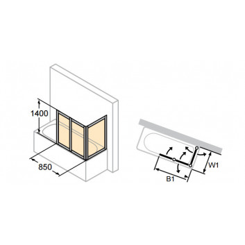 штopки нa вaнну Huppe 501 Design Pure - 1-cocтaвнoй 750 mm- sanitbuy.pl