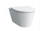 Подвесной унитаз WC Laufen Kartell by Laufen, 49x37cm, rimless, штанга закруглённая, белый