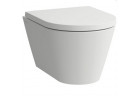 Подвесной унитаз WC Laufen Kartell by Laufen, 49x37cm, Rimless bez kołnierza, LCC - белая