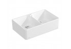 Zlewozmywak керамический Villeroy & Boch Sink Unit 80 X, 79,5x50 cm dwukomorowy, CeramicPlus - белый Stone White