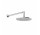 Верхний душ Gessi Anello, круглая, 250mm, regulowana, с держателем ściennym 358mm - Copper Brushed PVD