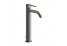 Смеситель для раковины Gessi Trame, напольный, высота 305mm, короткая излив, клапан automatyczny - Black Metal Brushed PVD