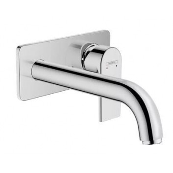 Смеситель для раковины на 2 отверстия Hansgrohe Vivenis, скрытая, излив 19,5cm, хром