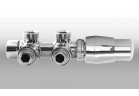 Вентиль osiowy Imers 50 mm Twins угловой, правый - белый