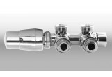 Вентиль osiowy Imers 50 mm Twins угловой, левый - хром