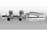 Вентиль osiowy Imers 50 mm Twins угловой, правый - хром