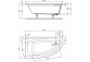  Ванна Ideal Standard Strada 170x100 cm левая