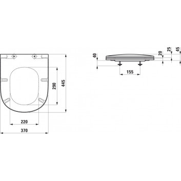 Накладная раковина Laufen Alessi dOt 45x33 cm- sanitbuy.pl