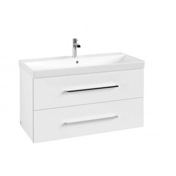 Шкафчик для раковины Villeroy & Boch Avento kryształowy серый, 96,7 x 52 x 44,7 cm, 2 szuflady- sanitbuy.pl