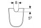 Geberit Smyle Square Полупьедестал, B22.5cm, H32.5cm, T30cm