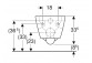 Geberit Smyle Square Подвесной раковина WC, унитаз, B35cm, H33cm, T49cm, короткая, Rimfree