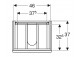 Geberit Modo Шкафчик под раковину kompaktową, B49cm, H55cm, T39.5cm, с двумя выдвижными ящиками, белый