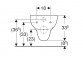 Geberit Fantasia Подвесной раковина WC, унитаз, B35.5cm, H33.5cm, T51cm, Rimfree