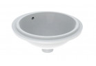 Geberit Variform Раковина в столешнице, круглая, 33cm, z переливом, без отверстия под смеситель