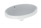 Geberit Variform Встраиваемая раковина, овальная, 55cm, z переливом, без отверстия под смеситель