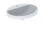 Geberit Variform Встраиваемая раковина, овальная, 55cm, без перелива, с отверстиями под смеситель