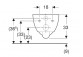 Geberit Selnova Подвесной раковина WC, унитаз, B36cm, H33cm, T53cm, частично скрытый mocowania, Rimfree
