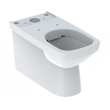 Geberit Selnova Square Напольный раковина WC do spłuczki nasadzanej, унитаз, B35cm, H40cm, T68cm, przylegająca do ściany, частично скрытый mocowania, перелив горизонтальный или вертикальный, Rimfree