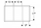 Geberit Smyle Square Wkład do szuflady, podział в форме litery H, do szuflady dolnej, B32.3cm, H9.8cm, T20cm, lava