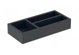 Geberit Smyle Square Wkład do szuflady, podział в форме litery H, do szuflady górnej, B32.3cm, H5.9cm, T15cm, lava