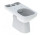 Geberit Selnova Square Напольный раковина WC do spłuczki nasadzanej, унитаз, 35x68cm, частично скрытый mocowania, перелив горизонтальный, Rimfree