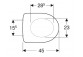 Geberit Selnova Сидение для туалета, крепление od dołu, петли металлические, zachodząca крышка крышки унитаза
