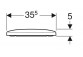 Geberit Selnova Square Сидение для туалета, крепление od góry, zachodząca крышка крышки унитаза