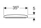 Geberit Selnova Square Сидение для туалета, крепление od góry, wolne opadanie, z wypinanymi zawiasami, zachodząca крышка крышки унитаза