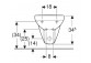 Geberit Selnova Биде подвесное, B35cm, H34.5cm, T53cm, z переливом, с отверстиями под смеситель
