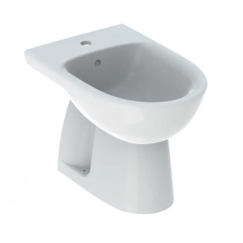 Geberit Selnova Bidet свободностоящий, B35.8cm, H39cm, T54cm, z переливом, с отверстиями под смеситель