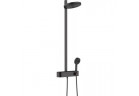 Душевой комплект Hansgrohe Pulsify S 260 2jet z ShowerTablet Select 400, с верхним душем okrągłą 26 cm - чёрный мат.
