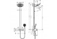 Душевой комплект Hansgrohe Showerpipe Raindance Select S 240 1jet P, смеситель термостатическая, чёрный мат.