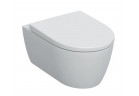 Набор подвесной унитаз WC Geberit iCon 53x35,5 cm с плёнкой KeraTect, скрытый mocowania, Rimfree, с сидением для унитаза - белая