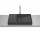 HORIZON Накладная раковина DASH 60x38 cm CZARNY MAT