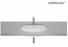 GAP Раковина в столешнице овальная 55x35 cm Supraglaze®