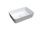  накладная раковина OMNIRES PARMA M+, 50 x 35 cm - белый / серый глянец 