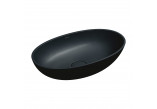 накладная раковина OMNIRES SHELL M+, 60 x 35 cm - black lava