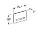 Кнопка Geberit Sigma 01 смывной фронтальный для смывных бачков скрытого монтажа UP300 i 320 EDELMESSING