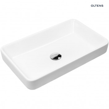 Oltens Fossa раковина 55x34 cm накладная с плёнкой SmartClean - белая