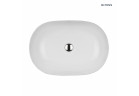 Oltens Hamnes Thin накладная раковина овальная 60,5 x 41,5 cm белая с плёнкой Oltens SmartClean