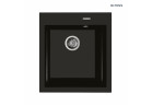 Oltens Gravan zlewozmywak granitowy 1 komorowy 47x51,5 cm - чёрный 