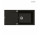 Oltens Gravan zlewozmywak granitowy 1 komorowy z ociekaczem 100x50cm - чёрный 