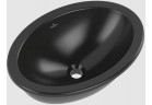 Раковина в столешнице Villeroy & Boch Loop & Friends, 430 x 290 x 185 mm, Pure Black CeramicPlus, z переливом