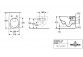 Раковина WC унитаз Villeroy & Boch/Subway 3.0 - do WC kompaktu bez kołnierza wewnętrznego, напольный, wraz z TwistFlush, Weiss Alpin CeramicPlus