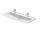 Раковина с тумбой 120,5x48cm, Duravit D-Neo - Белый глянцевый