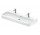 Раковина с тумбой 120x47cm, Duravit Qatego - Белый глянцевый