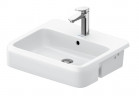 Раковина полувстраиваемая, 55x47cm, Duravit Qatego - Белый глянцевый 