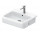 Раковина полувстраиваемая, 55x47cm, Duravit Qatego - Белый глянцевый 
