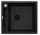 Zlewozmywak granitowy Deante Magnetic, 56x50cm, wpuszczany w blat - чёрный